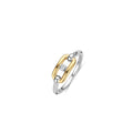 Ti Sento Milano Open Chain Ring with Round Zirconia