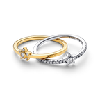 Sparkling Stella Crossover Ring