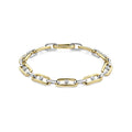 Ti Sento Milano Chunky Open Link Bracelet with Round Zirconia