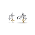 Triple Star Stud Earrings