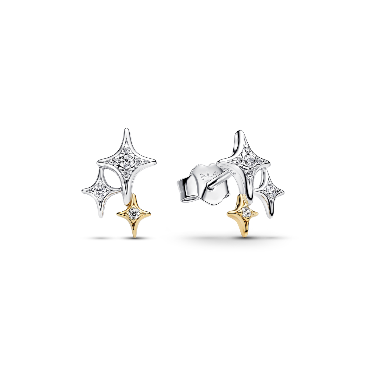Triple Star Stud Earrings