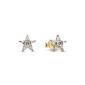 Sparkling Stella Stud Earrings | Gold plated