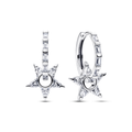 Sparkling Stella Openwork Hoop Earrings
