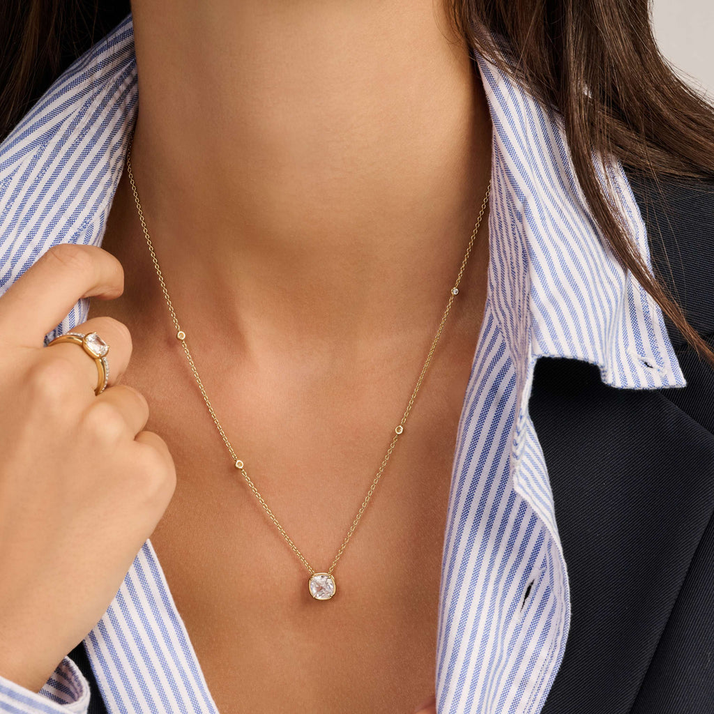 Ti Sento Milano Round Zirconia Necklace, alternate view