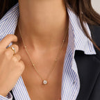 Ti Sento Milano Round Zirconia Necklace, alternate view