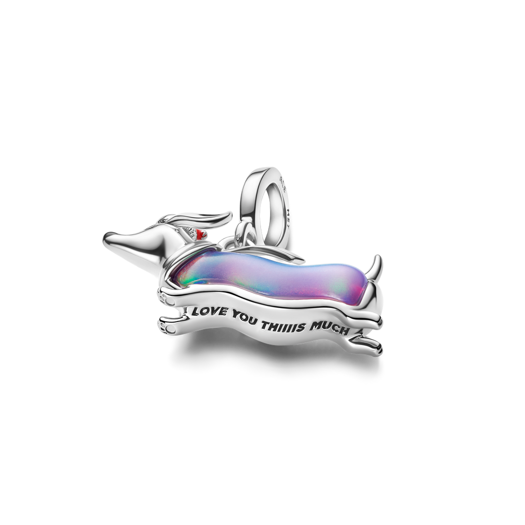 Christmas Dachshund Dangle Charm