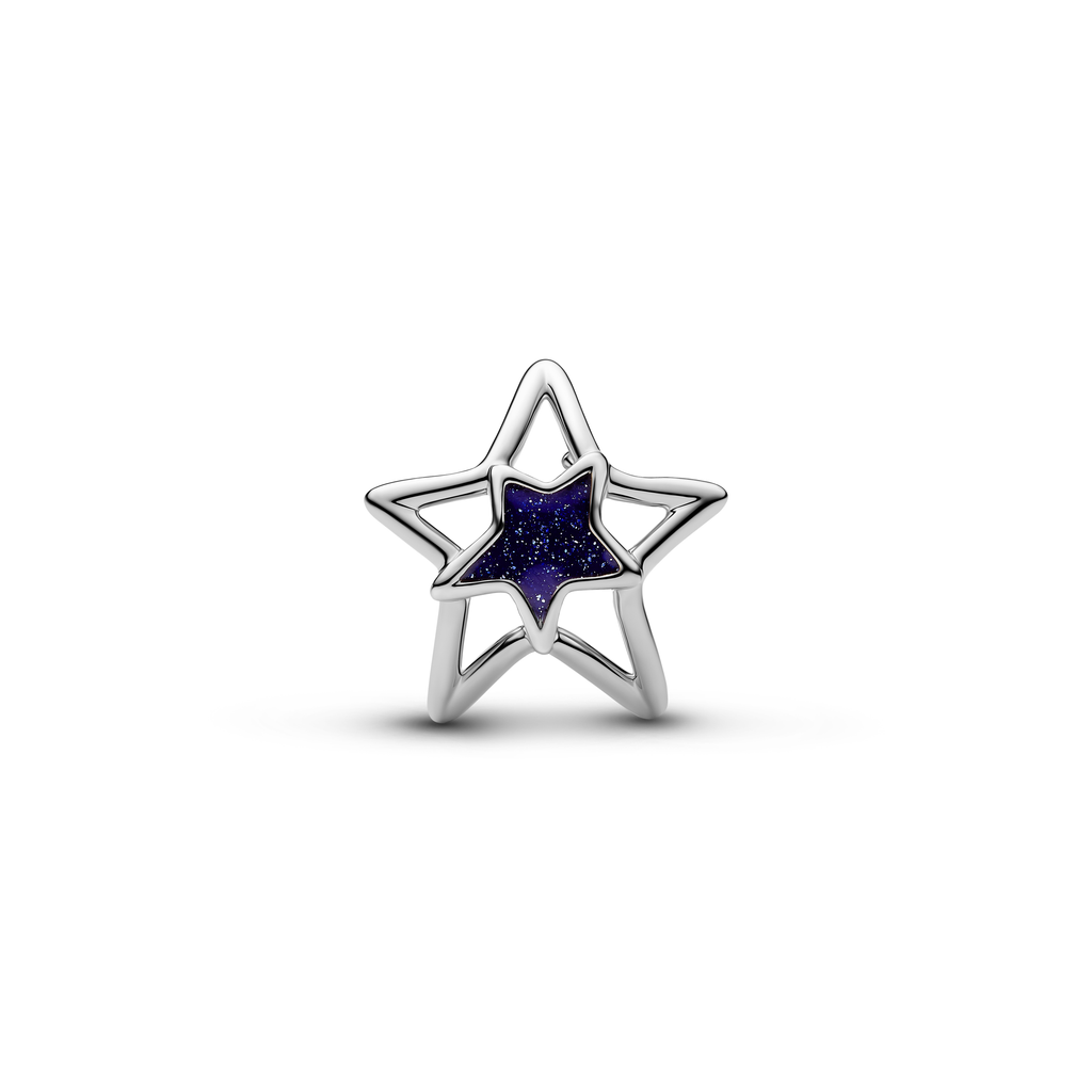Star Openwork Charm | Platinum plated