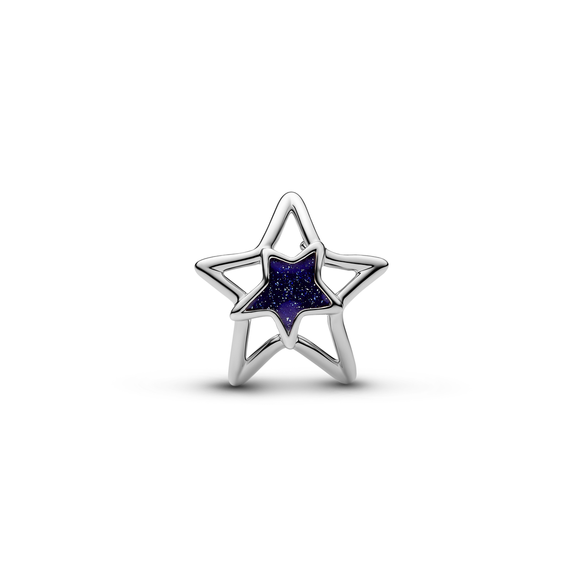 Star Openwork Charm | Platinum plated