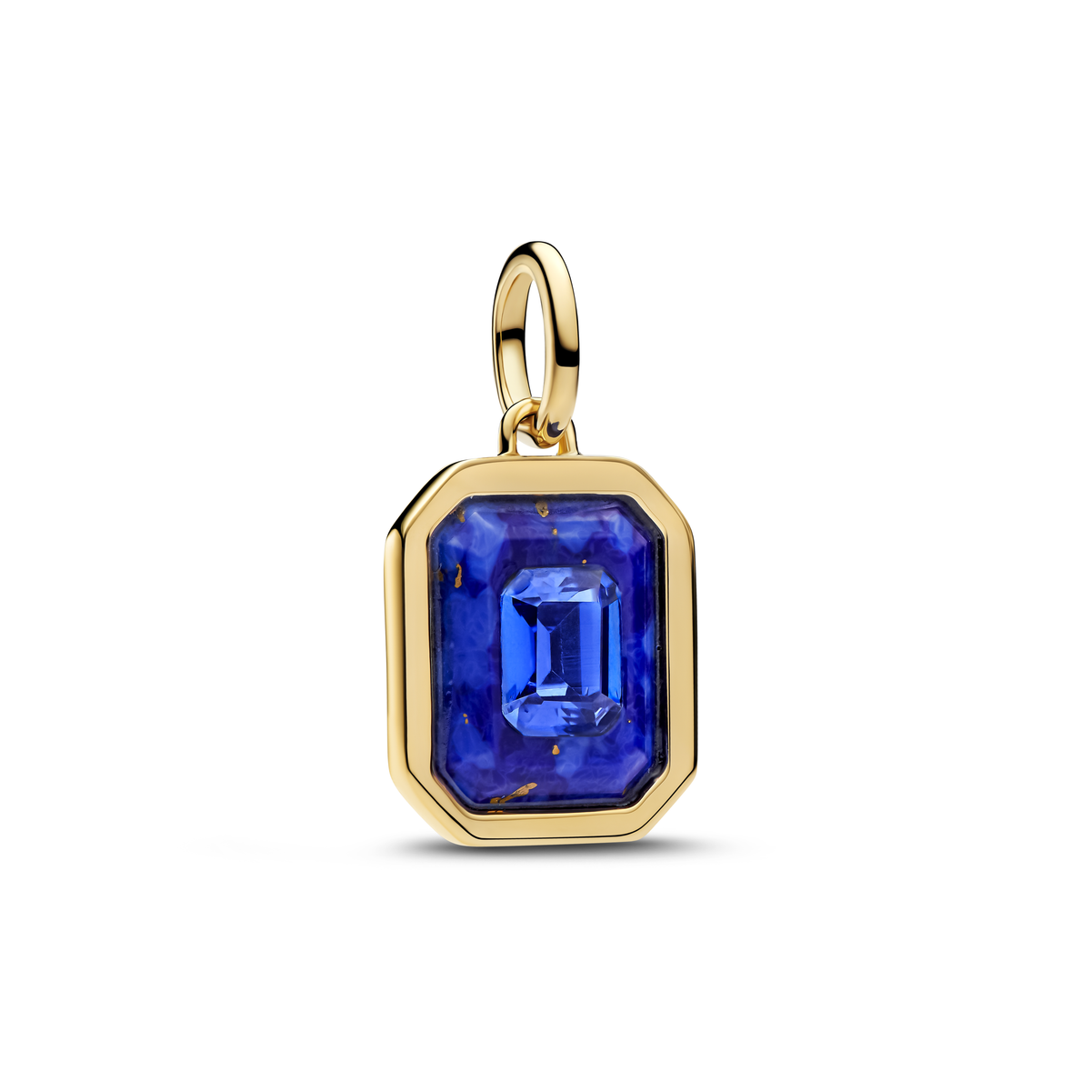 Celestial Blue Hexagon Dangle Charm