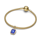 Celestial Blue Hexagon Dangle Charm