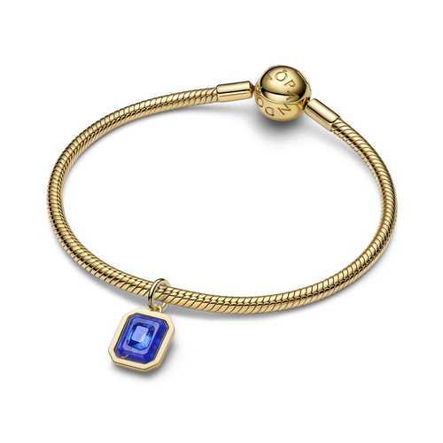 Celestial Blue Hexagon Dangle Charm