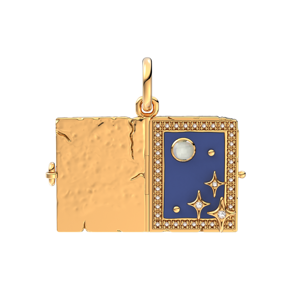 Engravable Magic Book Dangle Charm