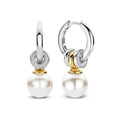 Ti Sento Milano Pearl Charm Hoops