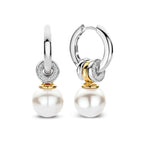 Ti Sento Milano Pearl Charm Hoops
