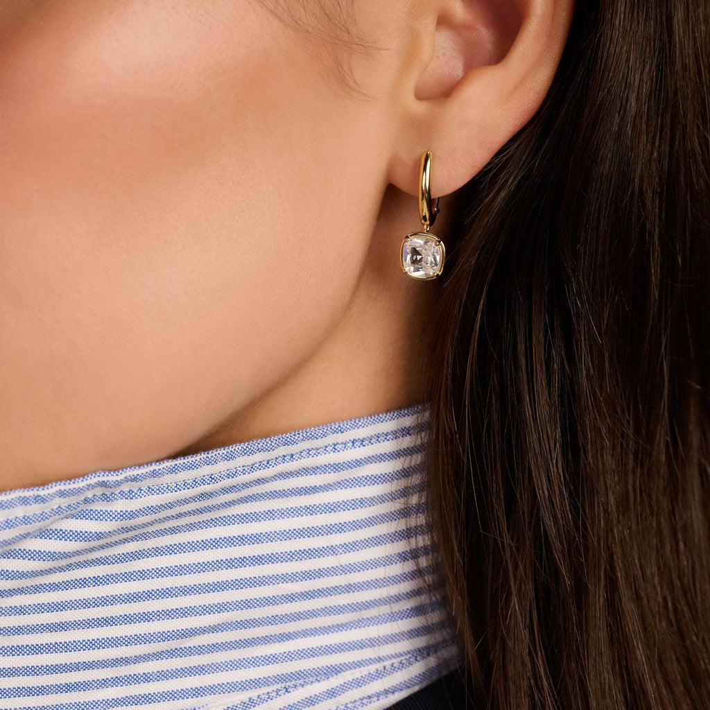 Ti Sento Milano Zirconia Cushion Hoops, alternate view