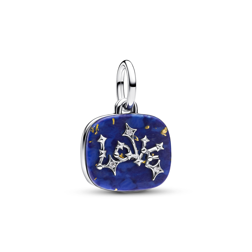 Celestial Blue Love Constellation Double Dangle Charm