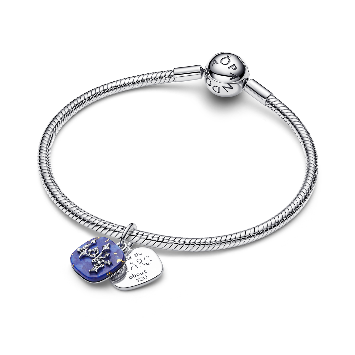 Celestial Blue Love Constellation Double Dangle Charm