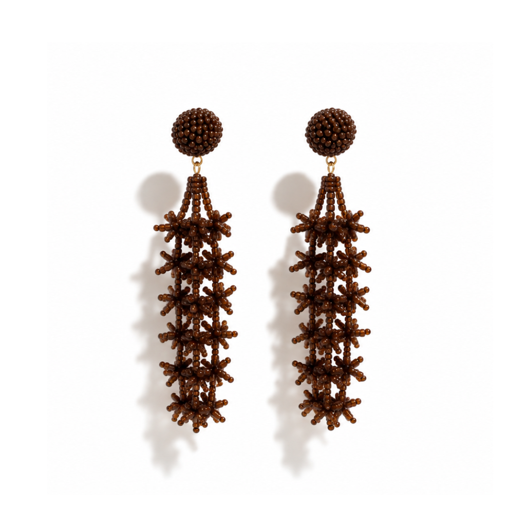 Berry Burst Beaded Earrings