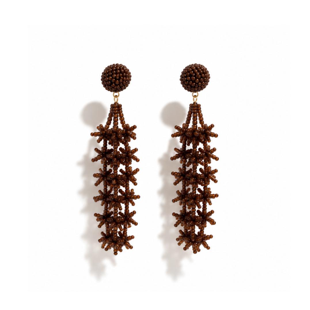 Berry Burst Beaded Earrings