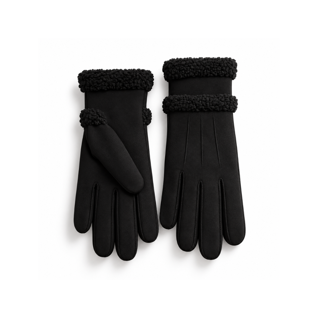 Teddy Trim Gloves