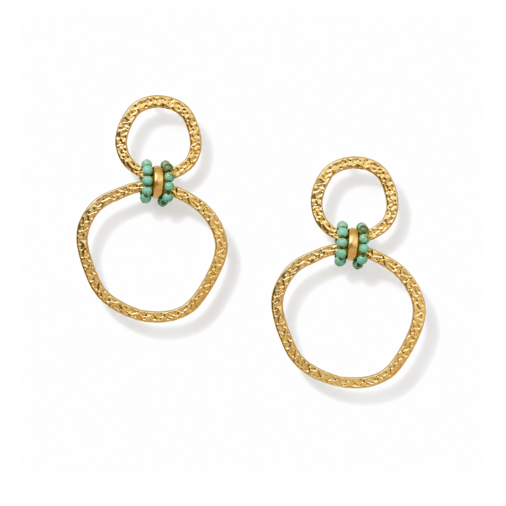 Gold Double Hoop Earrings