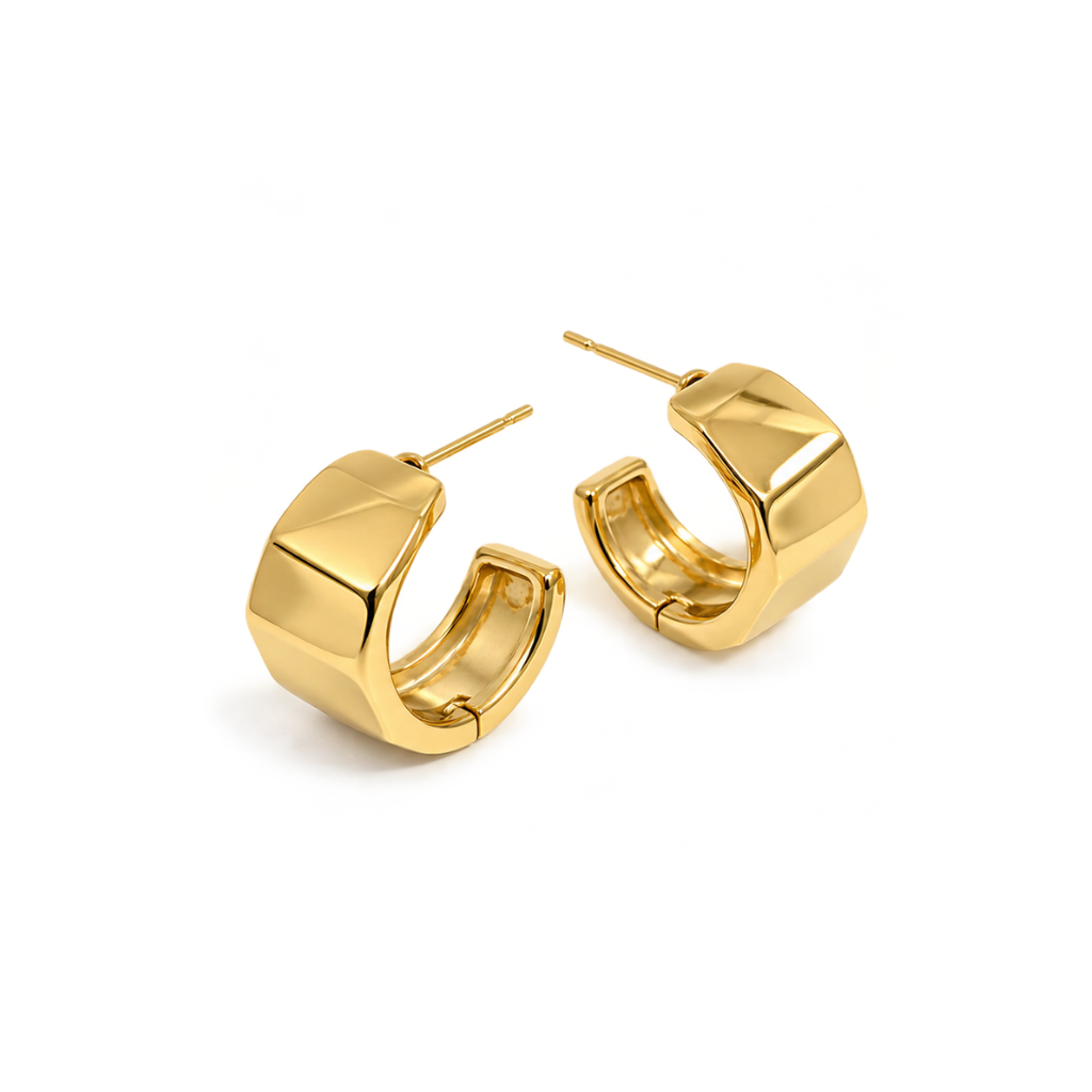 Chunky Mini Hoop Earrings