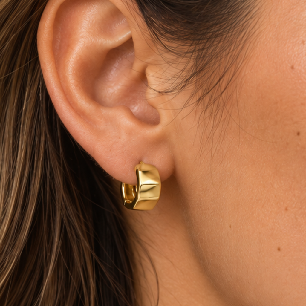 Chunky Mini Hoop Earrings