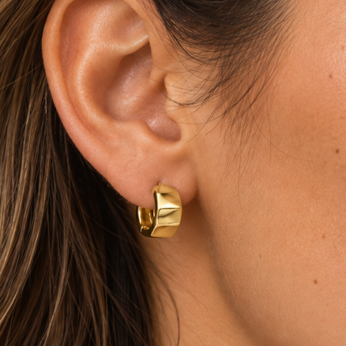 Chunky Mini Hoop Earrings
