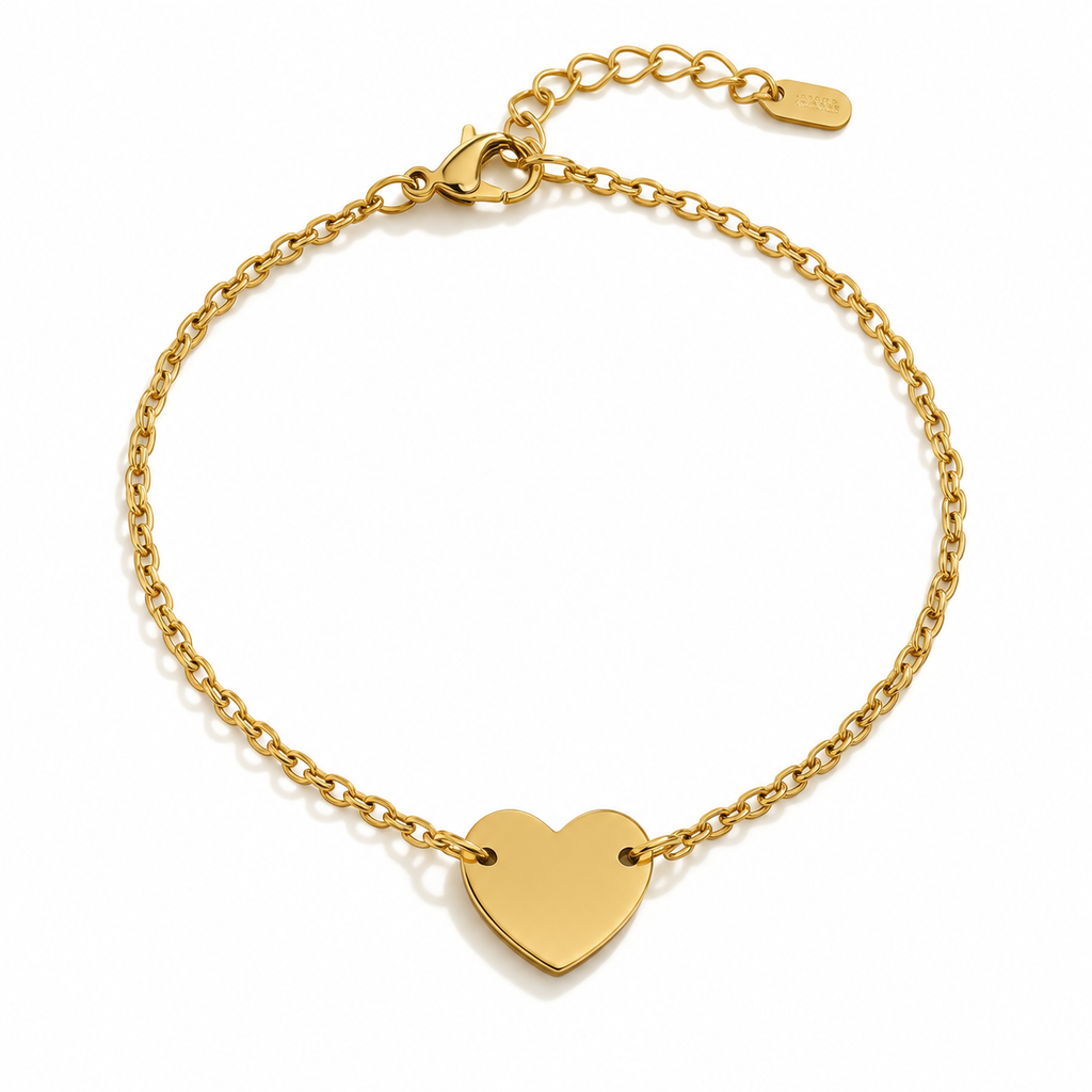 Engravable Heart Bracelet, personalised gift