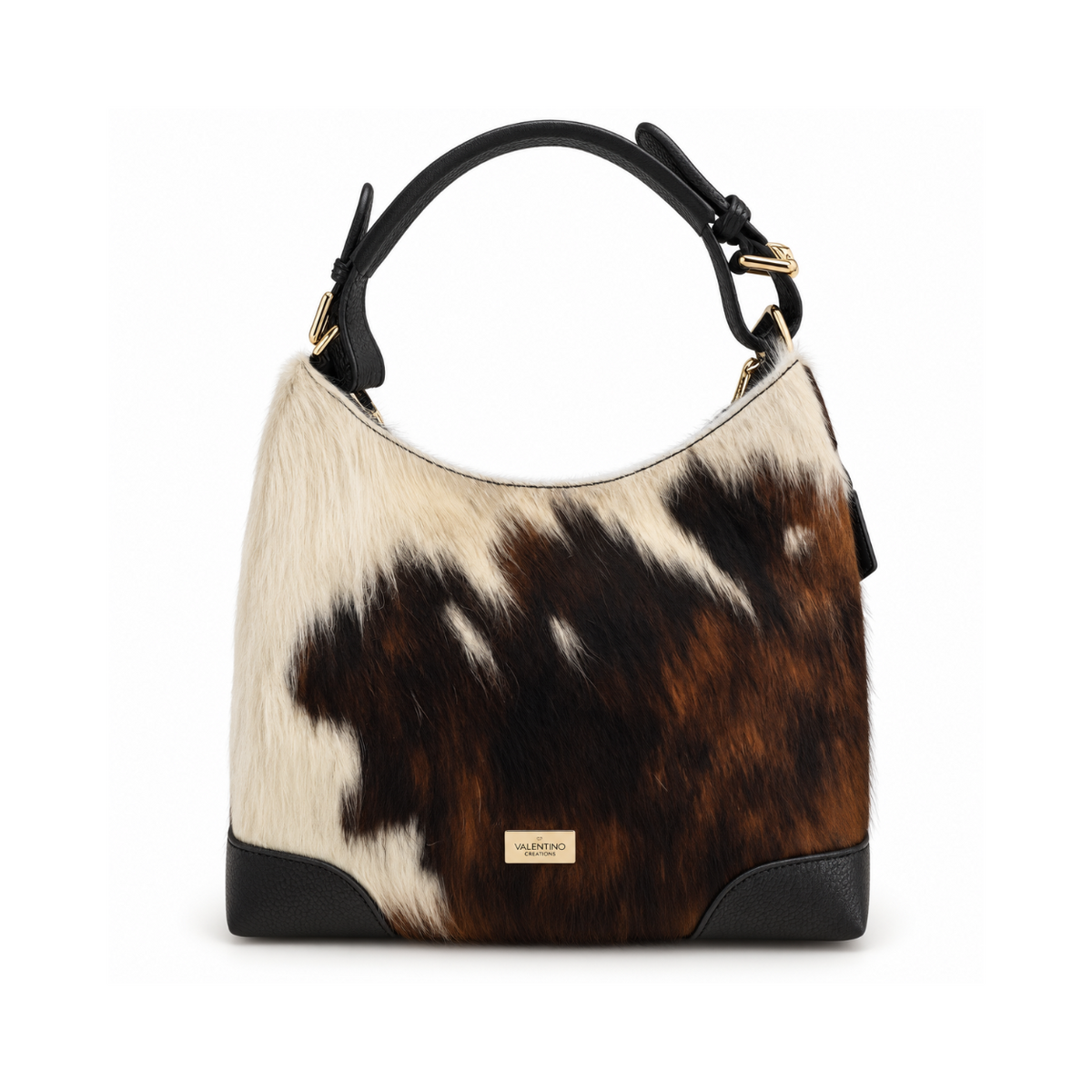 The Roma cow print Hobo Bag