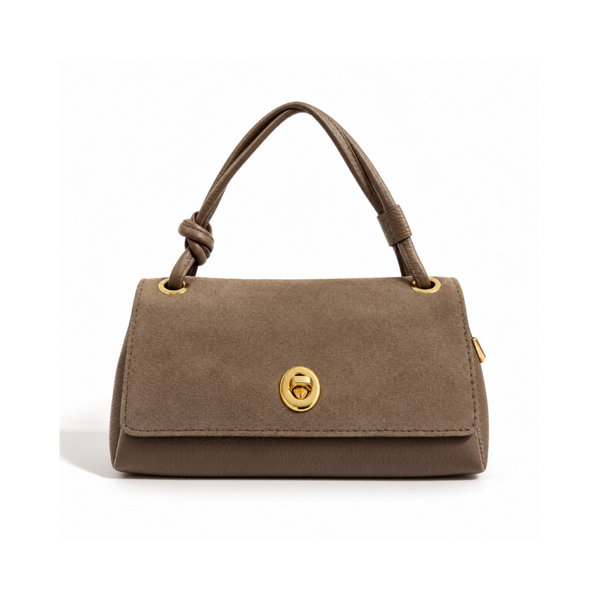 Small Suede & Leather Bag