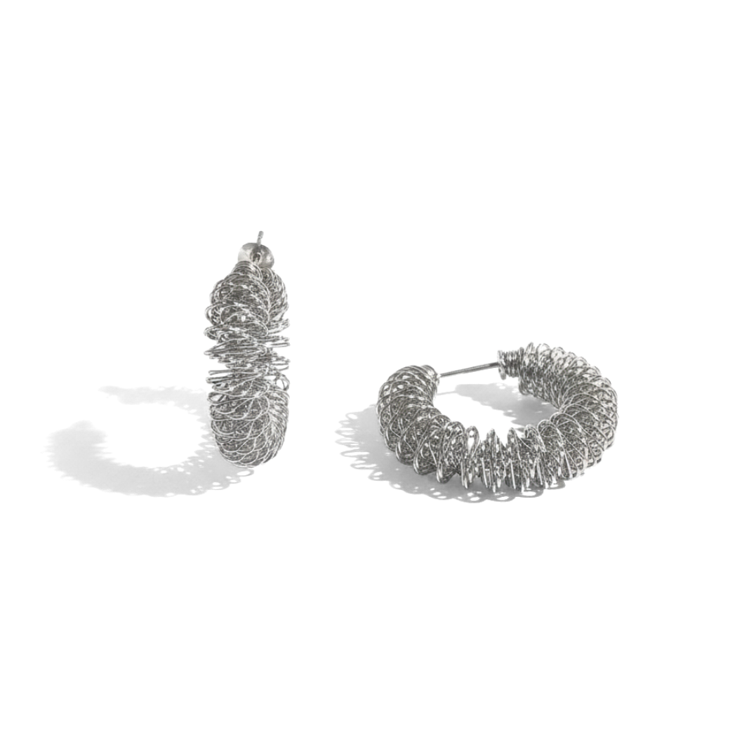 Silver Wire Hoop