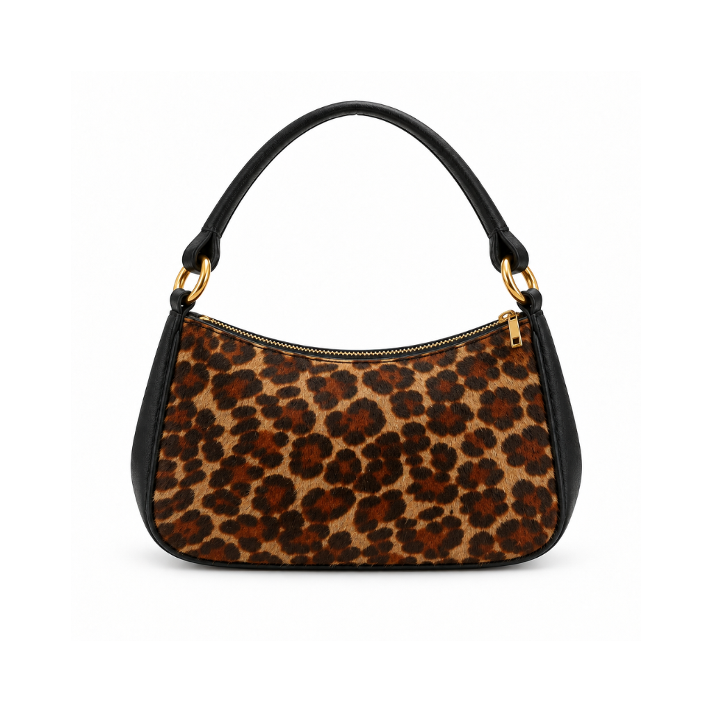 Animal Print Mini Shoulder Bag, side view
