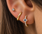Sparkle Evil Eye Ear Stack – Set of 3 Pairs