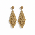 Golden Boho Fringe Earrings