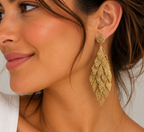 Golden Boho Fringe Earrings