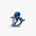 Blue Octopus Charm