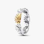 Sunflower Two-Tone Band Ring