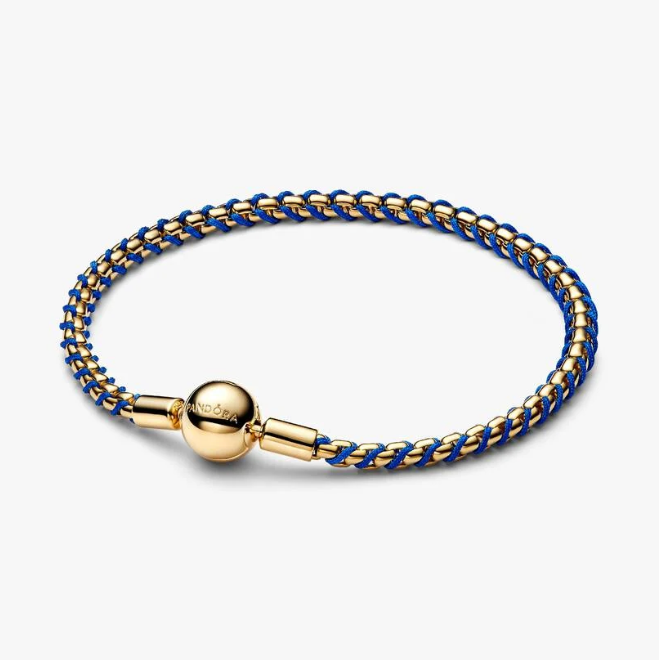 Pandora Blue Cord Box Chain bracelet
