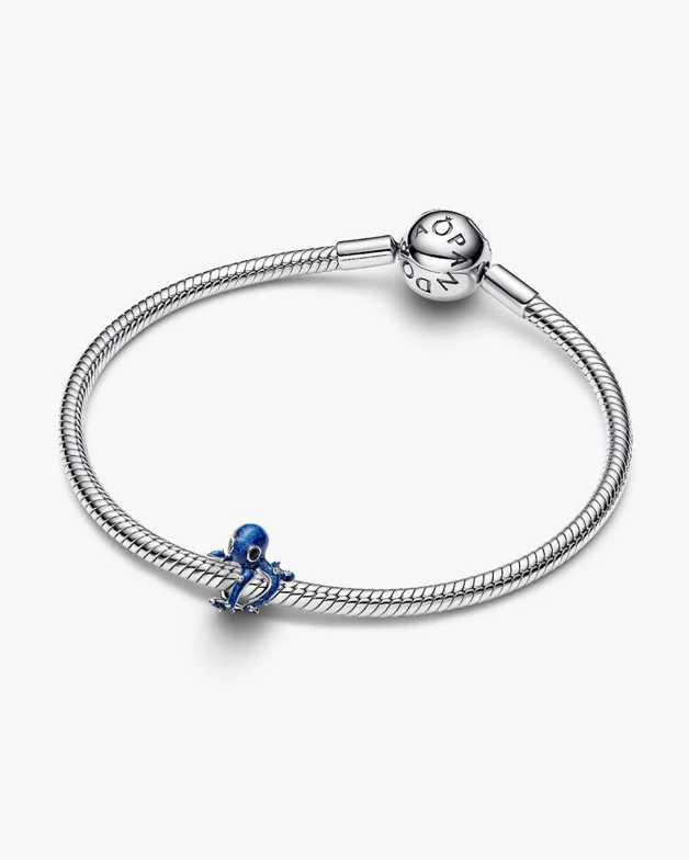 Blue Octopus Charm