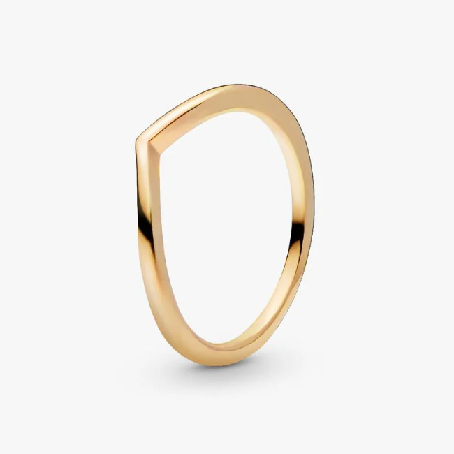 Polished Wishbone Ring