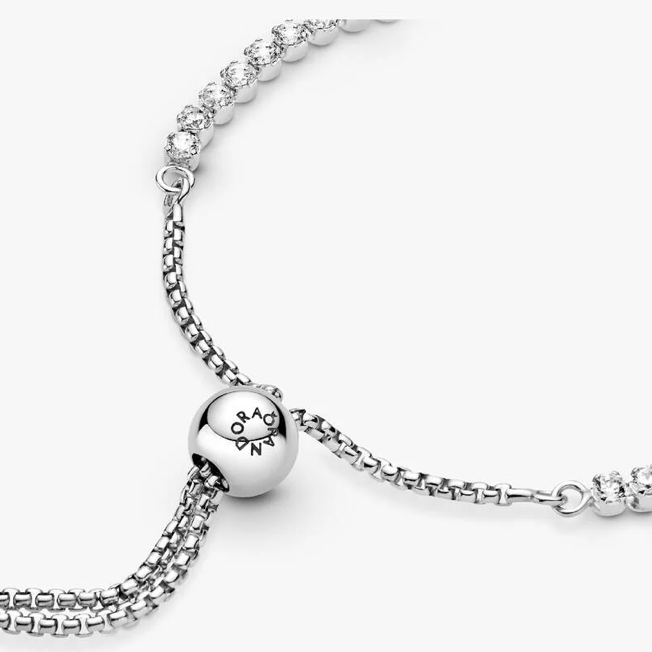 Sparkling Slider Tennis Bracelet