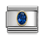 September Birthstone Link Charm, Sapphire, for the withOrla Memory Bracelet