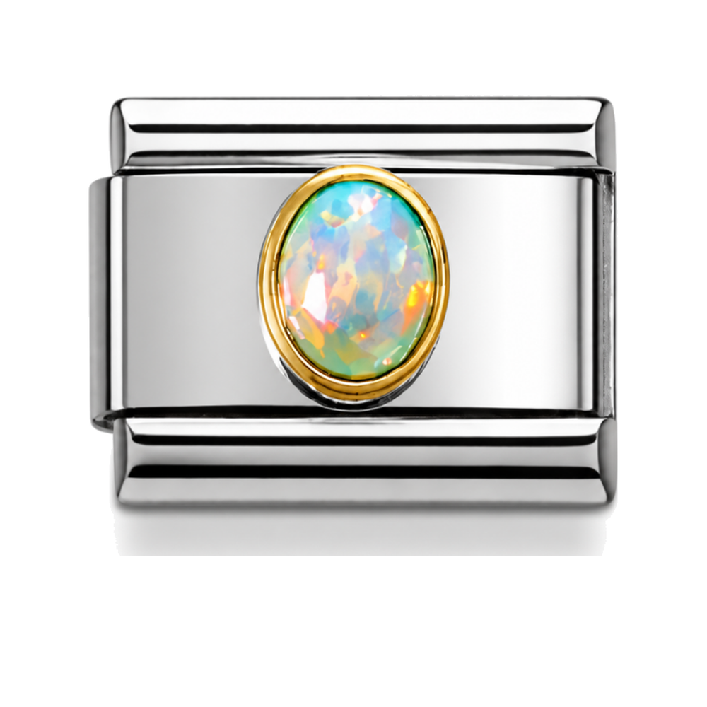 October Birthstone Link Charm, Opal, for the withOrla Memory Bracelet