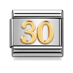 30th Birthday Link Charm for the withOrla Memory Bracelet
