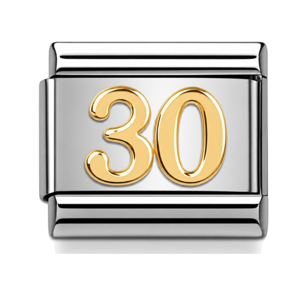 30th Birthday Link Charm for the withOrla Memory Bracelet
