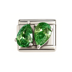 Double Pear Green Link Charm for the withOrla Memory Bracelet