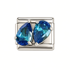 Double Pear Blue & Blue Link