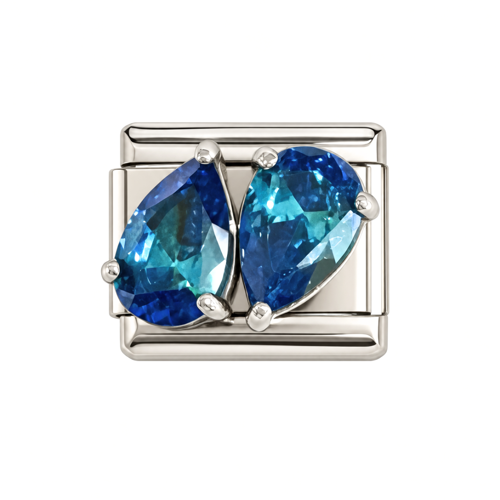 Double Pear Blue & Blue Link