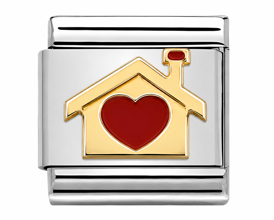 Red Hearts Link Charm